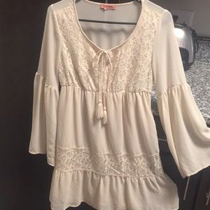 Cream prairie dress